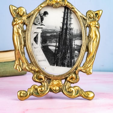 Art Nouveau Brass Picture Frame