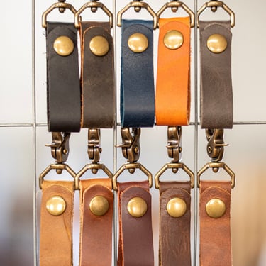 Made in USA | Leather Key Fob | Keychain | Key Holder 