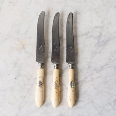 Trio of Bone Handled French Knife