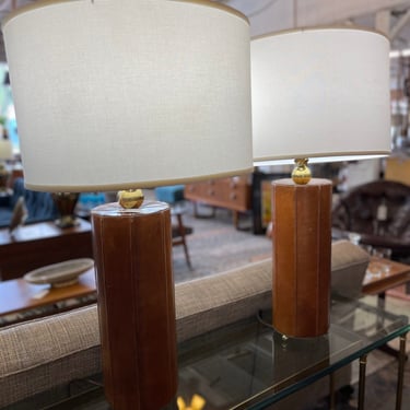Leather Bound Table Lamps