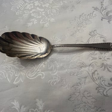 Sterling silver serving spoon 