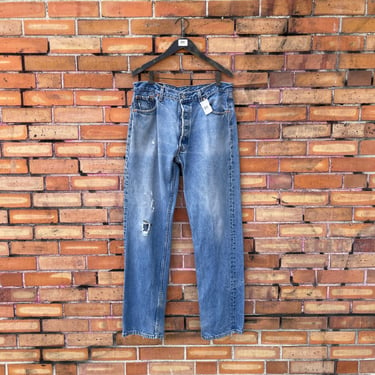 vintage 1998 medium wash levis 501 / 36 x 34 