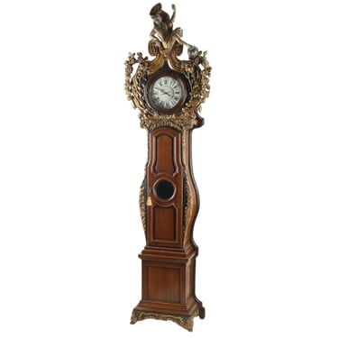 Antique Clock, Longcase, French Provincial Style, Carved, 125H, 18th / 19th C!