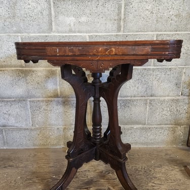 Antique Victorian Carved Walnut Table Base 24" x 29.25" x 16.75"