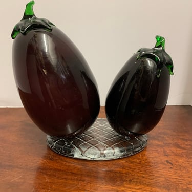 Vintage Eggplant Sculpture 