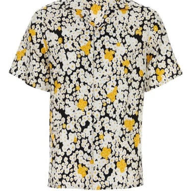 Lanvin Man Printed Satin Shirt