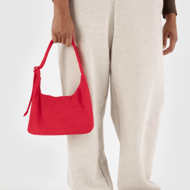 Baggu | Mini Nylon Shoulder Bag in Red