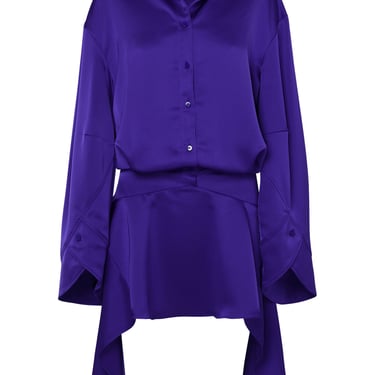 The Attico Woman Purple Polyester Dress