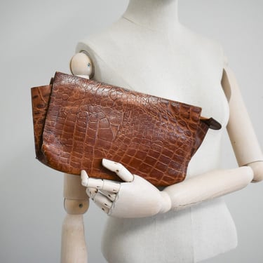 1970s Georgetown Leather Design Clutch 