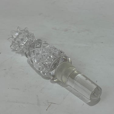 Vintage Waterford Crystal Pineapple Wine Stopper - 5.25