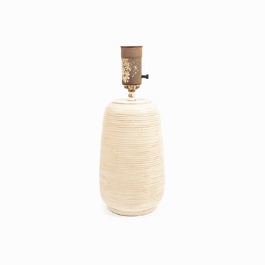 Bitossi Style Ribbed Ceramic Lamp Mid Century Modern 