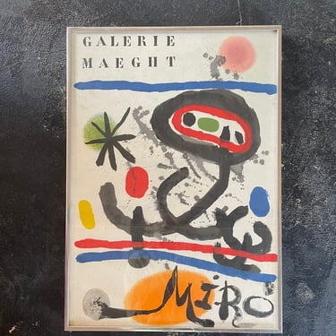 Joan Miro’s “Galerie Maeght Miro” original lithograph 