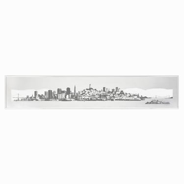 Harry Hambly Tin Foil Print San Francisco Skyline 