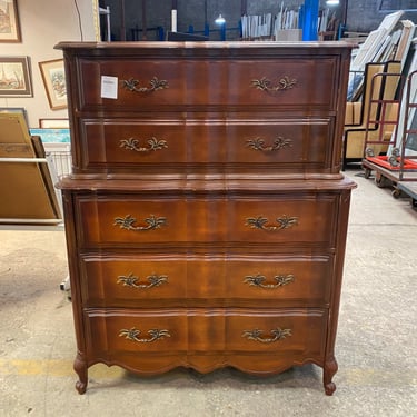 Vintage Tall 5-Drawer Dresser