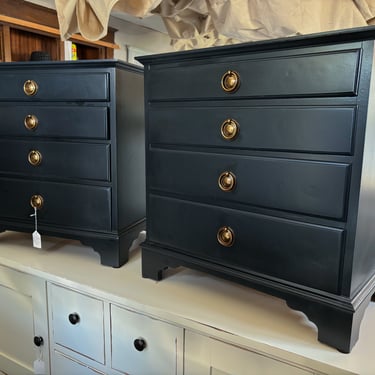 Pair of Beautiful Black Nightstands