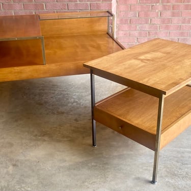 Milo Baughman for Murray Furniture Mid Century 2 Tier Corner Table and End Table 