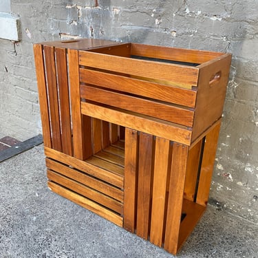 Crate Storage Side Table