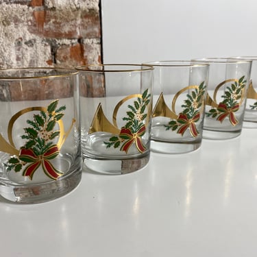 Yule Horn Holiday Cocktail Glasses - Set of 5 