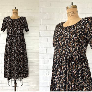 1990's Size 6/8 Classic Floral Spring Dress 