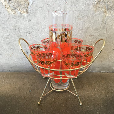 Vintage Punch Glass Set