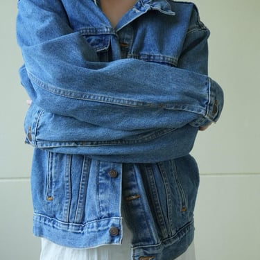 Oversized Denim Jacket / Levi's Jean Jacket / Large Trucker Jacket / Vintage 90's Jean Jacket / Gender Neutral / Unisex 