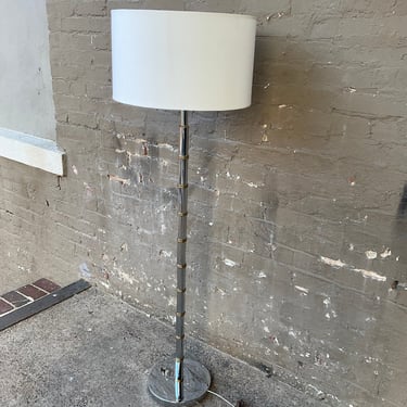 MCM Chrome & Brass Lamp