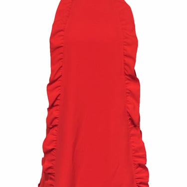 Ted Baker - Bright Orange Mini Dress w/ Ruffle Details Sz 2