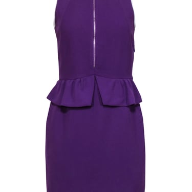 Sandro - Purple Sleeveless Peplum Dress Sz 6
