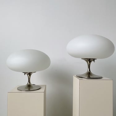MUSHROOM TABLE LAMPS BY BILL CURRY FOR LAUREL LAMP CO., 60's