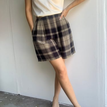 Ralph Lauren Silk Plaid Shorts 