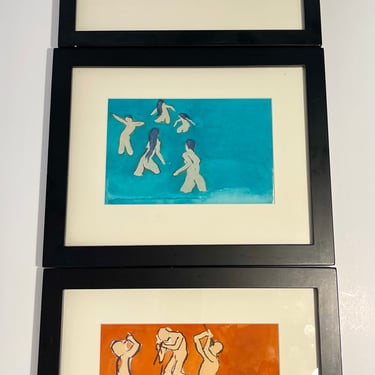 Tuffli Set of Three Watercolor Paintings