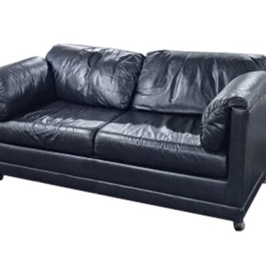 Leather Sleeper Loveseat