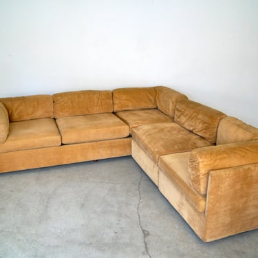 1970’s Mid-Century Modern 3-Piece Modular Sectional Sofa 