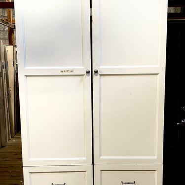 Tall White Cabinets 44.5” by 96”