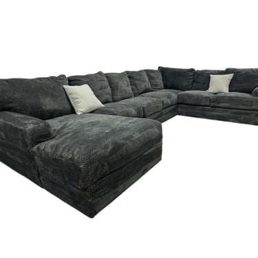 Dark Grey U-Shaped Sectional