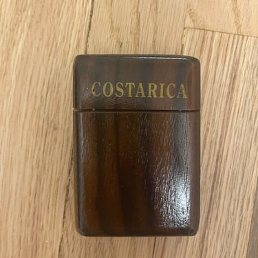 Costa Rica Wooden Cigarette Case 