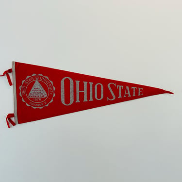 Vintage Ohio State University Full Size Pennant 