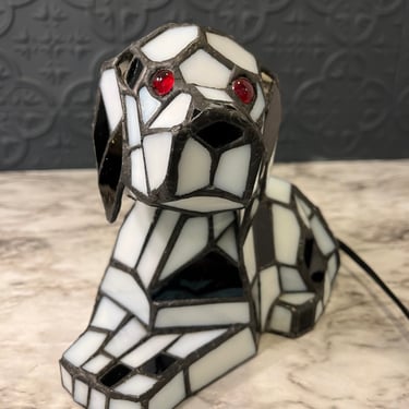 Stained Glass Bobblehead Dalmation Lamp