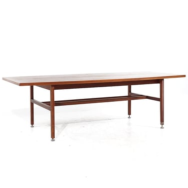 Jens Risom Mid Century Walnut Dining Conference Table - mcm 