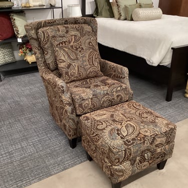 Vintage Chair & Ottoman