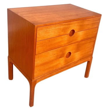 Danish Modern Triple Drawer Teak Chest- Nightstand by Askel Kjersgaard