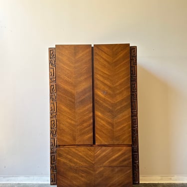 MCM Brutalist Witco Style Highboy Dresser 