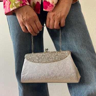 Vintage 60’s Silver Handbag by VintageRosemond