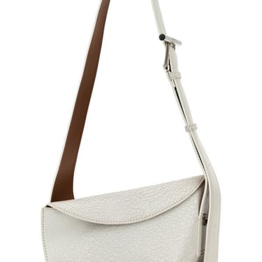 Alexander Mcqueen Woman White Leather Sling Crossbody Bag