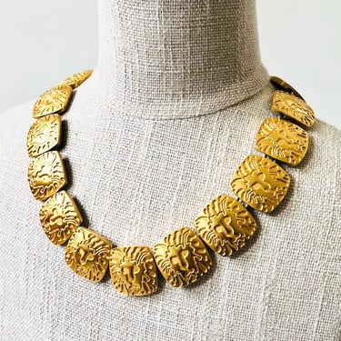 Vintage Anne Klein Lion Necklace 