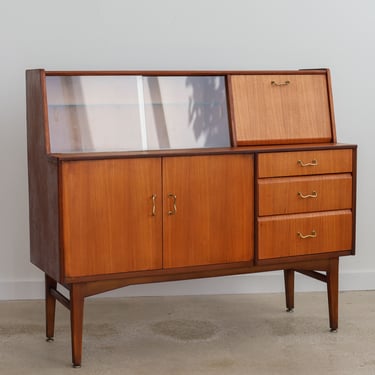 Mid-Century Modern Nathan Tall Credenza 