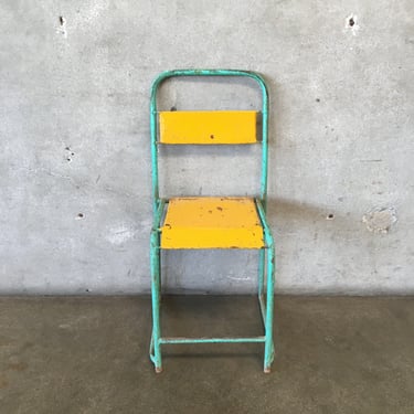 Vintage Belgian Metal Chair