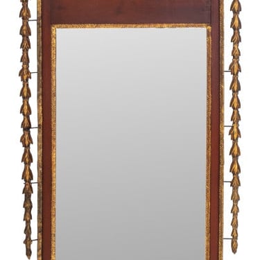 Italian Neoclassical Style Mahogany &amp; Gilt Mirror