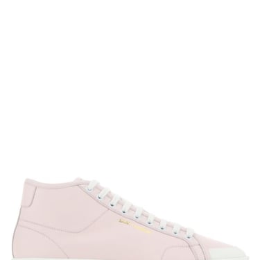 Saint Laurent Men Pastel Pink Leather Court Classic Sneakers