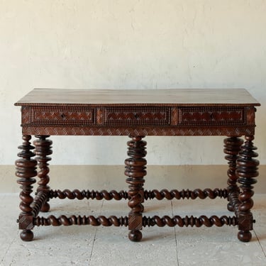 Exceptional 18th C. Carved Portuguese Center Table